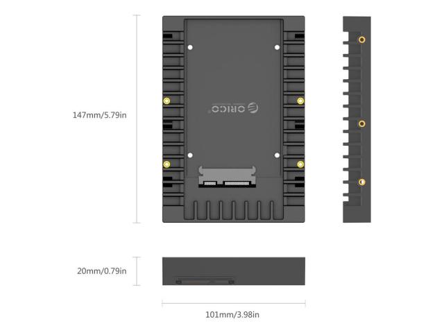 Adaptor HDD Orico 1125SS, 2.5inch la 3.5inch, Black