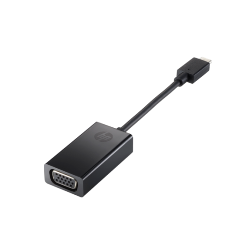 Adaptor HP N9K76AA, USB-C - VGA, Black