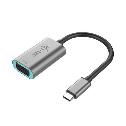 Adaptor i-tec Metalic, USB-C Male - VGA Female, Grey