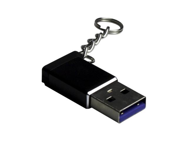Adaptor Inter-Tech USB-C Female - USB 3.0 Male, Black
