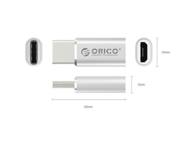 Adaptor Orico CTM1 USB 2.0 Type-C, male - Micro USB 2.0 Type-A, female, Silver