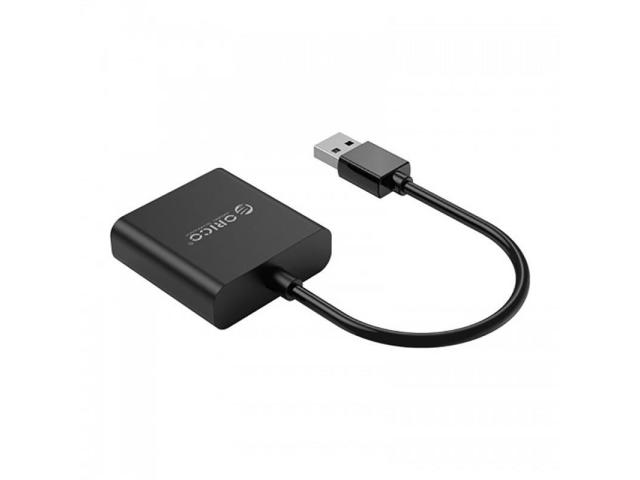 Adaptor Orico UTV-BK, VGA - USB 3.0, Black