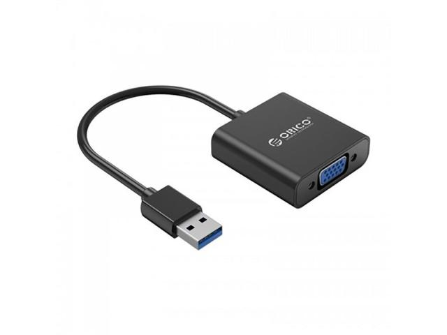 Adaptor Orico UTV-BK, VGA - USB 3.0, Black