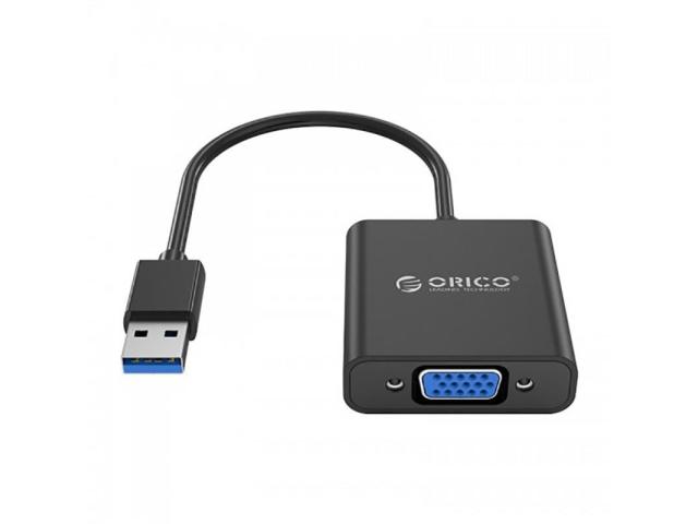 Adaptor Orico UTV-BK, VGA - USB 3.0, Black