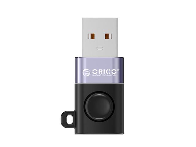 Adaptor Orico WAC-BK, USB-A male - USB-C female, Black