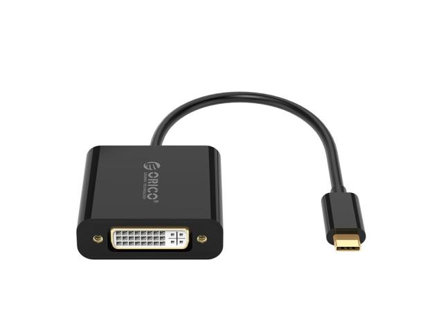 Adaptor Orico XD-125, USB-C Male - DVI-I Female, Black