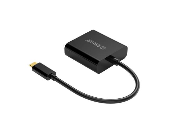 Adaptor Orico XD-125, USB-C Male - DVI-I Female, Black