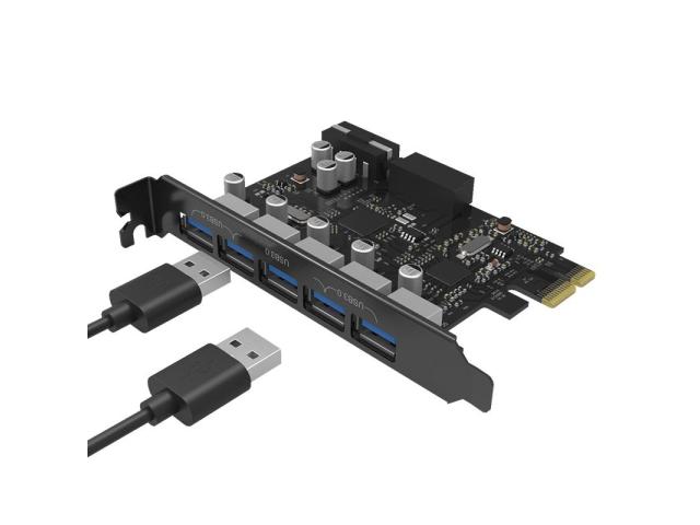 Adaptor Orico PCI-Express PVU3-5O2I, 5x USB 3.0 
