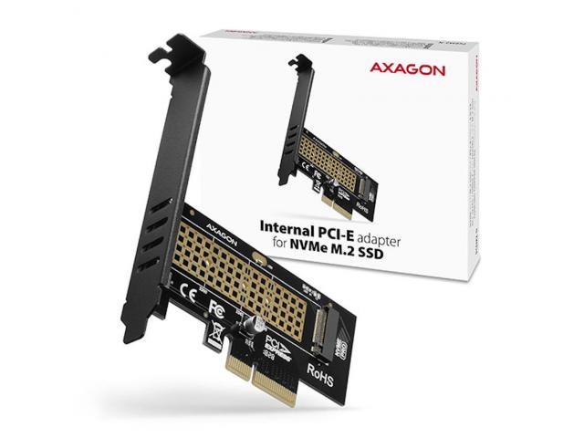Adaptor Axagon PCEM2-N, PCI-Express x4 + M.2 SSD NVMe