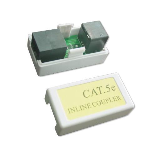 Adaptor retea Gembird, RJ45 - RJ45, Cat.5E, White