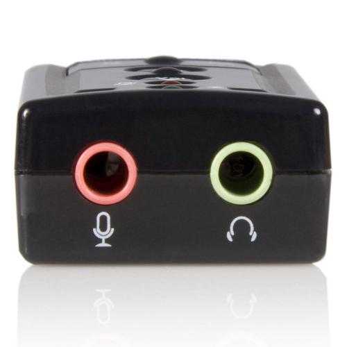 Adaptor Startech ICUSBAUDIO7, USB - 2x 3.5mm jack, Black
