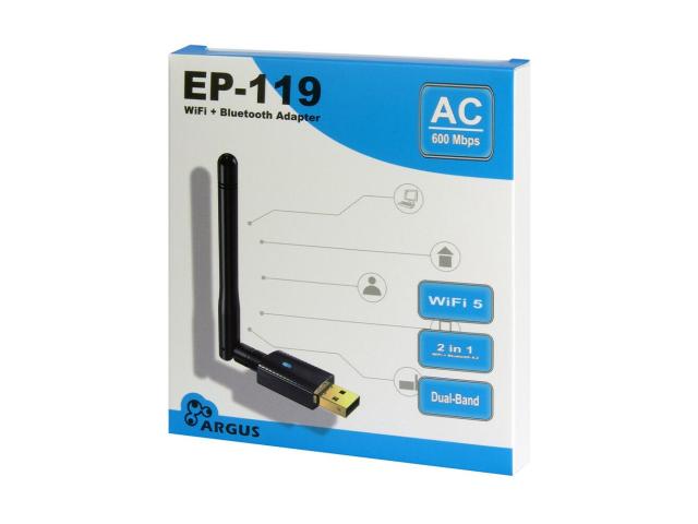 Adaptor Wireless Inter-Tech Argus EP-119 WiFi 5 USB