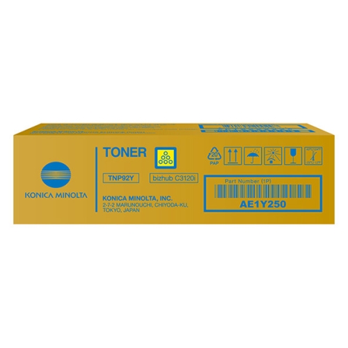 Toner Konica Minolta TNP92Y Yellow AE1Y250
