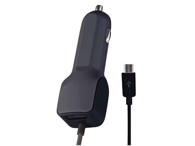 Alimentator auto de la 12V/24V la 5V 2.1A conector microUSB + USB, cablu 1,2m EMOS HCT152-125