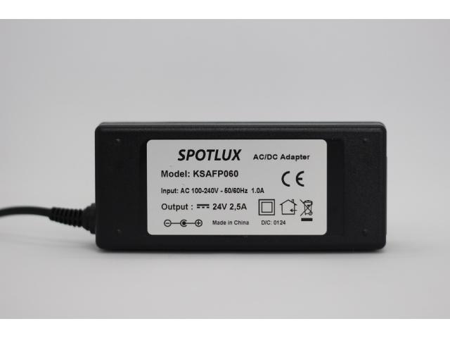 Alimentator SMPS (sursa alimentare in comutatie) AC/DC 24V 2,5A (2500mA) pentru camere cu mufa 5,5x2,5mm, cablu DC 150cm OEM HCT014-121