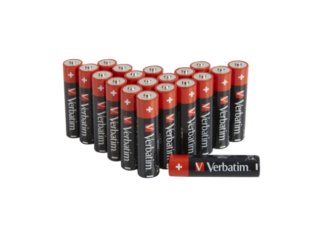 Baterie Verbatim Premium Alkaline, AA / LR6, Set 20 bucati 49877