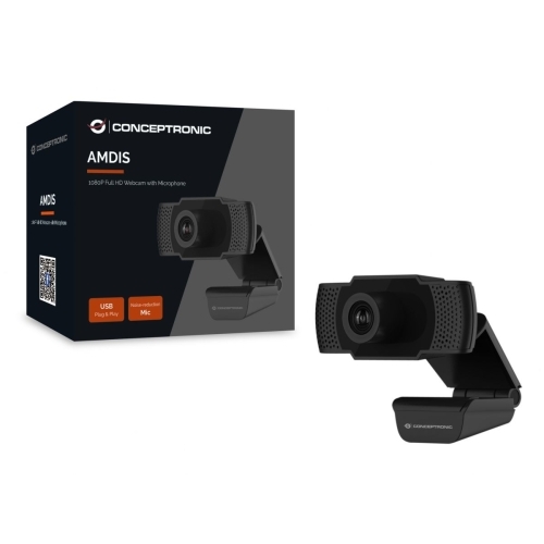 Camera Web Conceptronic AMDIS01B, USB-A 2.0, Black