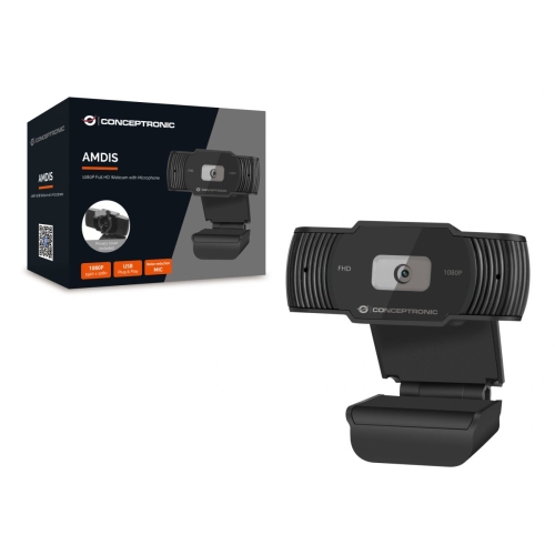 Camera Web Conceptronic AMDIS04B, USB-A 2.0, Black