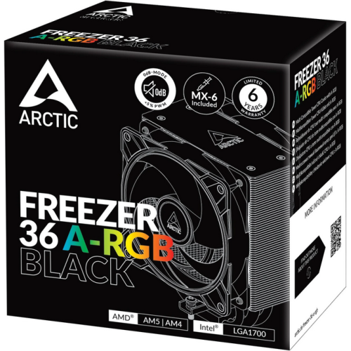 Freezer 36 A-RGB, 120mm, Intel/ AMD, Negru - Bulk