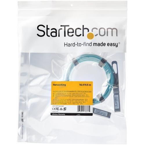 Patch Cord Fibra Optica Startech AOCSFP10G5ME, SFP+ - SFP+, 5 m