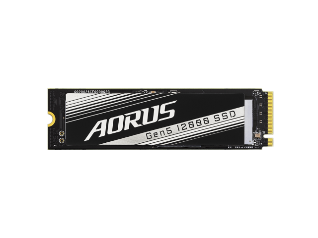AORUS Gen5 12000, 1 TB, M.2, PCIe 5.0, NVMe 2.0, radiator, Negru