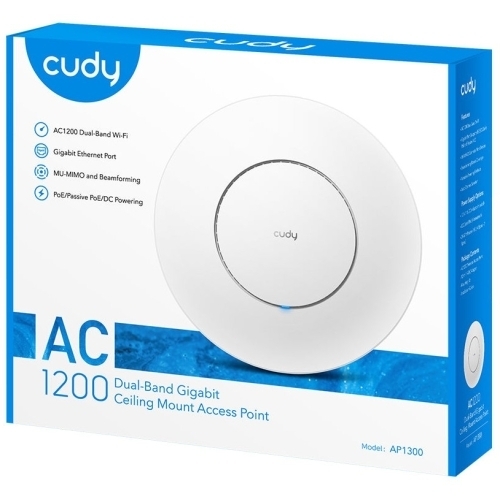 Access Point Cudy AP1300_P, White