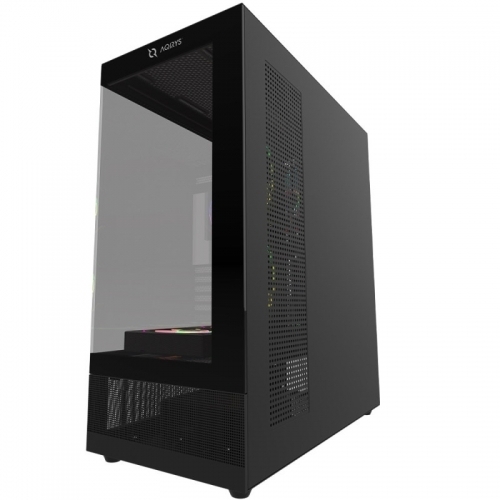 Carcasa AQIRYS Antlia Black ARGB, Fara sursa