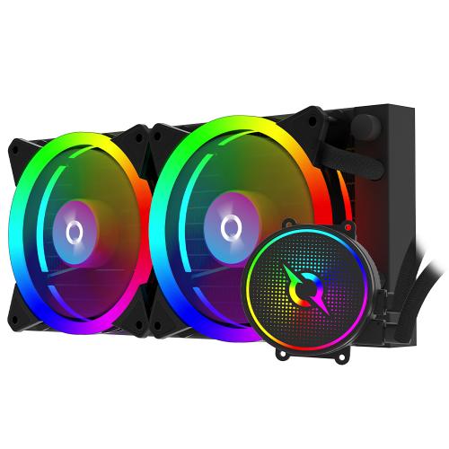 Cooler procesor AQIRYS Aquarius 240 AiO Black, 2x 120mm