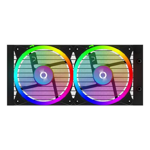 Cooler procesor AQIRYS Aquarius 240 AiO Black, 2x 120mm