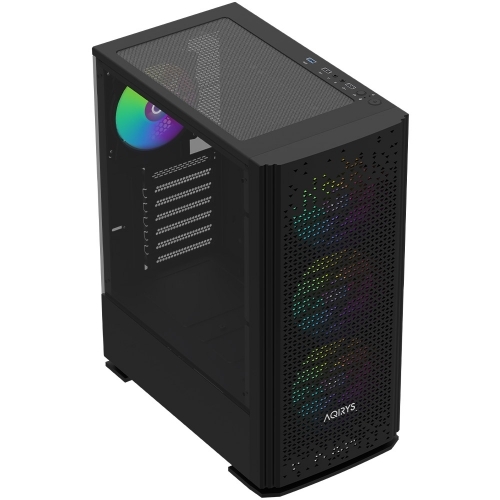 Carcasa AQIRYS Gacrux Black RGB, Fara sursa