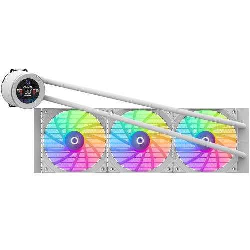 Cooler procesor AQIRYS Hydra 360 AiO, ARGB LED, 3 x 120mm, White