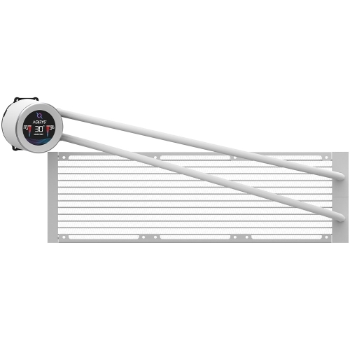 Cooler procesor AQIRYS Hydra 360 AiO, ARGB LED, 3 x 120mm, White