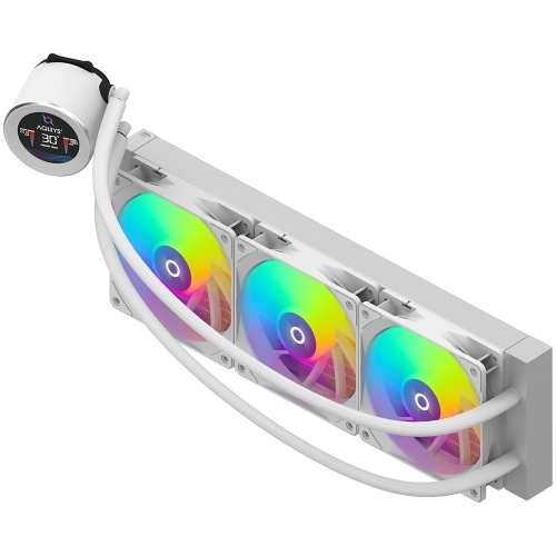 Cooler procesor AQIRYS Hydra 360 AiO, ARGB LED, 3 x 120mm, White
