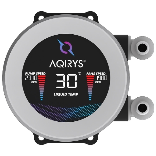 Cooler procesor AQIRYS Hydra 360 AiO, ARGB LED, 3 x 120mm, White