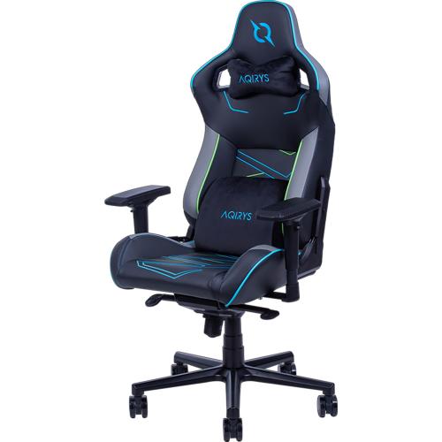 Scaun gaming AQIRYS Hyperion, Black-Blue-Grey