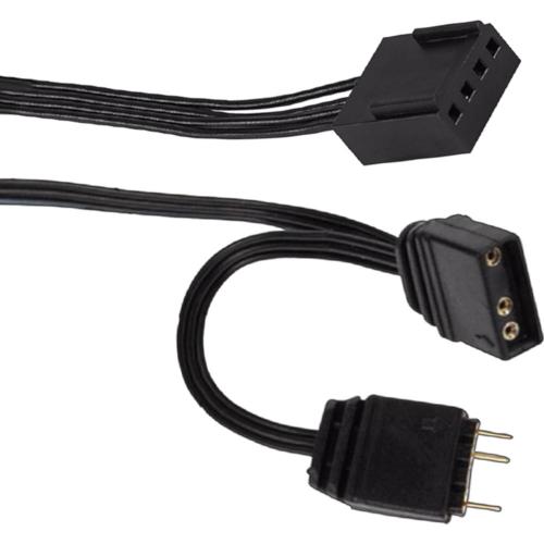 Ventilator AQIRYS Vela, ARGB, 120mm, Black, 3 bucati + Controller ARGB