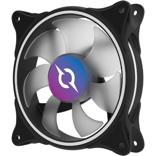 Ventilator AQIRYS Vela, ARGB, 120mm, Black, 3 bucati + Controller ARGB
