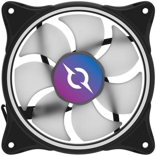 Ventilator AQIRYS Vela, ARGB, 120mm, Black, 3 bucati + Controller ARGB