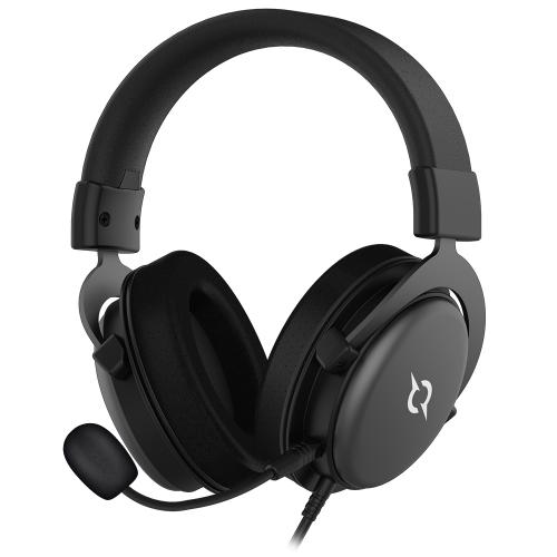 Casti cu microfon AQIRYS Sirius, USB-A/3.5mm jack, Black