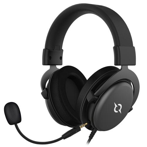 Casti cu microfon AQIRYS Sirius, USB-A/3.5mm jack, Black