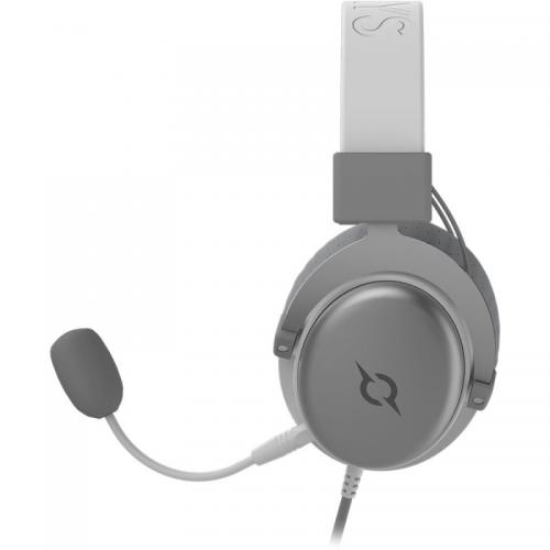 Casti cu microfon AQIRYS Sirius, USB-A/3.5mm jack, Grey-White