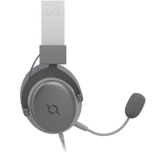 Casti cu microfon AQIRYS Sirius, USB-A/3.5mm jack, Grey-White