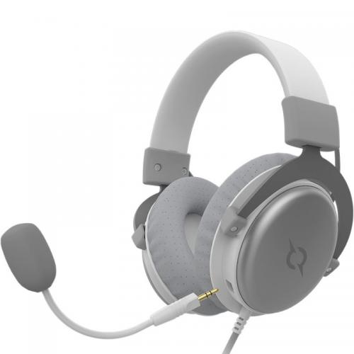 Casti cu microfon AQIRYS Sirius, USB-A/3.5mm jack, Grey-White