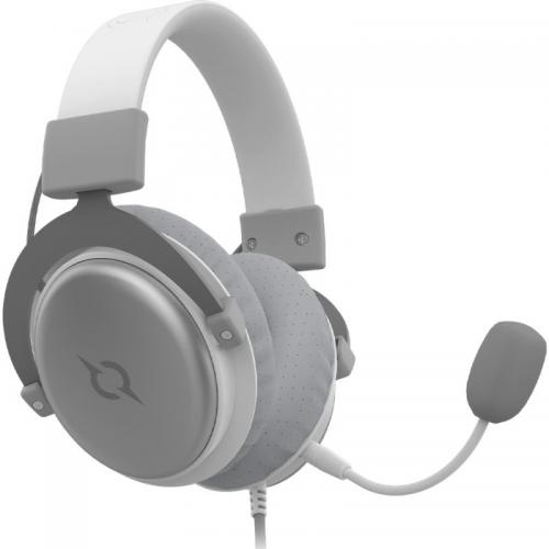 Casti cu microfon AQIRYS Sirius, USB-A/3.5mm jack, Grey-White