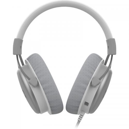 Casti cu microfon AQIRYS Sirius, USB-A/3.5mm jack, Grey-White