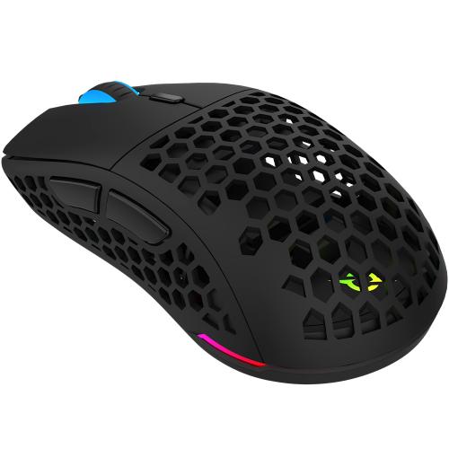 Mouse Optic AQIRYS TGA RGB, USB Wireless, Black