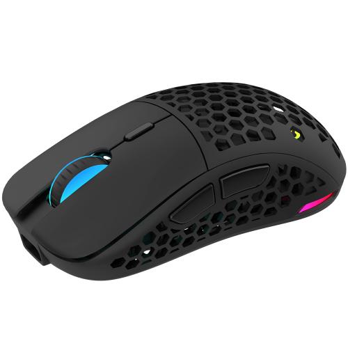 Mouse Optic AQIRYS TGA RGB, USB Wireless, Black