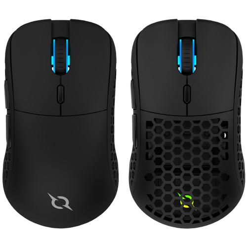Mouse Optic AQIRYS TGA RGB, USB Wireless, Black