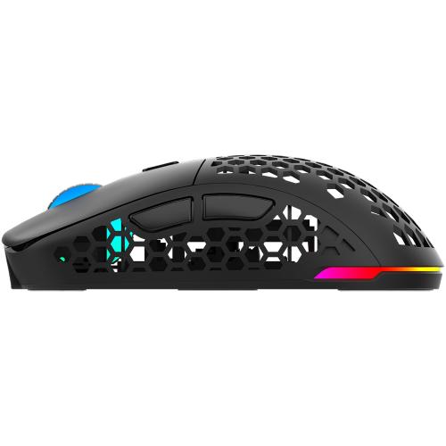 Mouse Optic AQIRYS TGA RGB, USB Wireless, Black