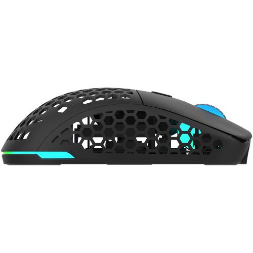 Mouse Optic AQIRYS TGA RGB, USB Wireless, Black